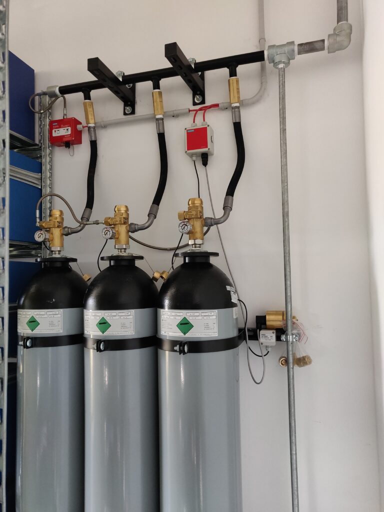 Impianto spegnimento gas