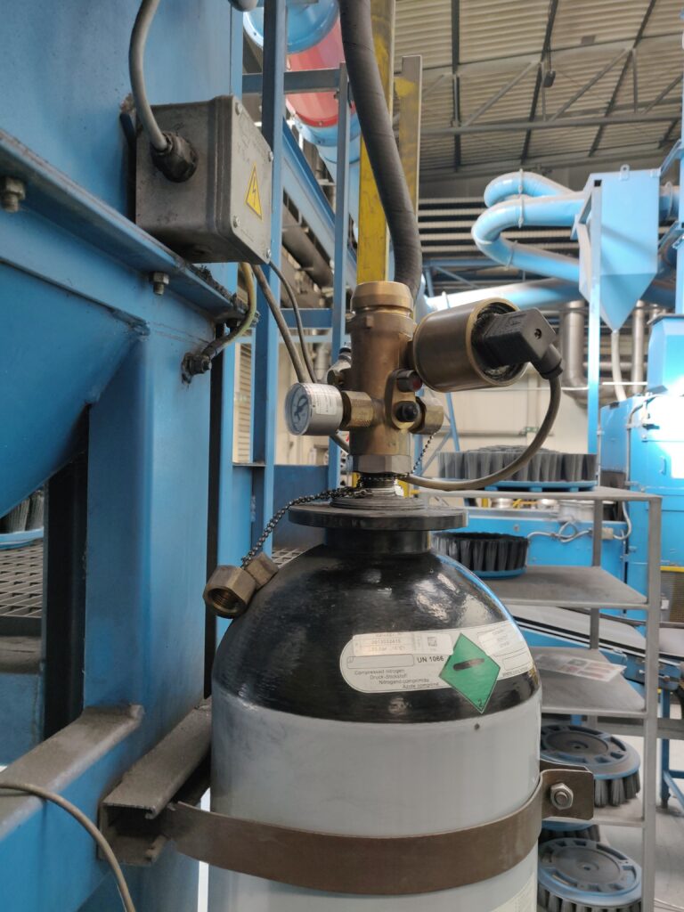 Impianto spegnimento gas a protezione filtro