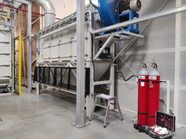 Impianto spegnimento gas a protezione filtro